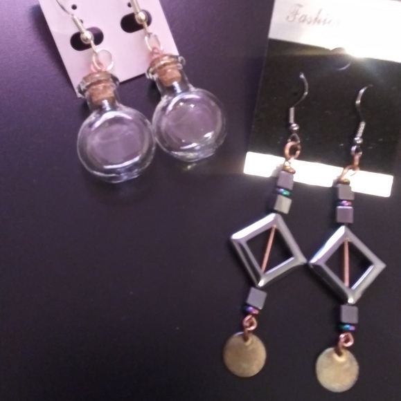 3 Pair Long Boho Style Earrings - Picture 2 of 3